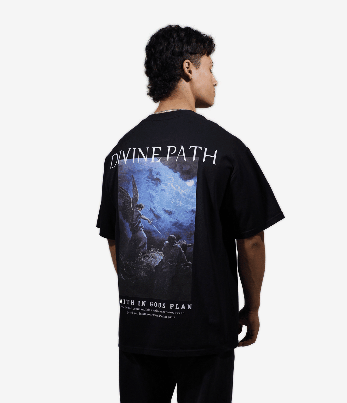 Divine Path Shirt - Black on model