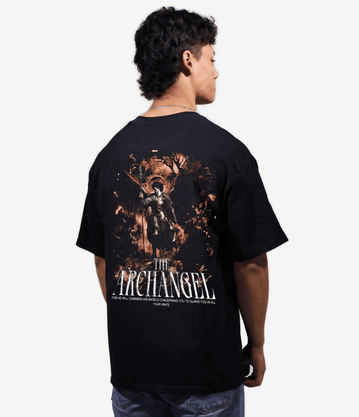The Archangel Shirt - Black on model