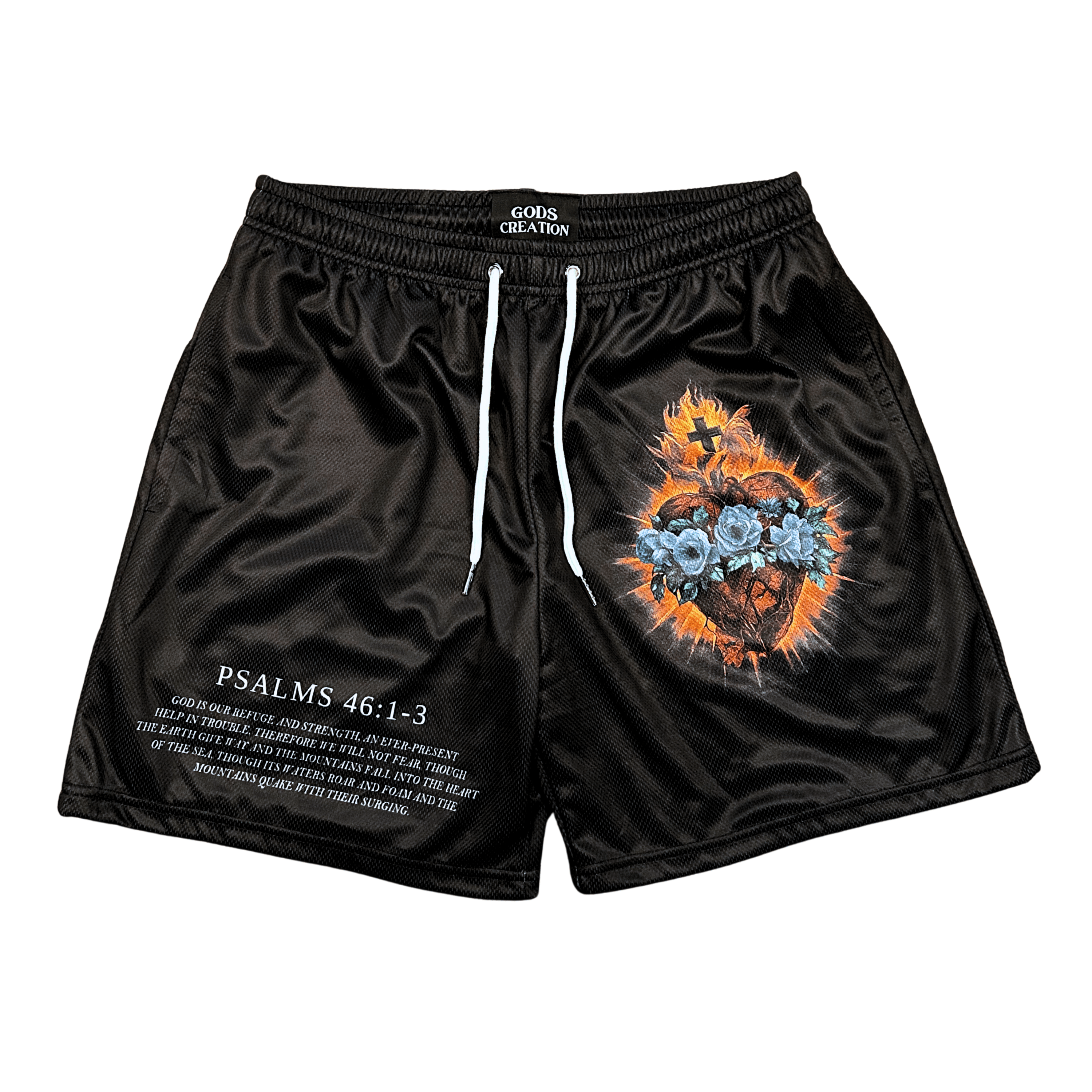 Heart Of Faith Shorts - Black - Gods Creation