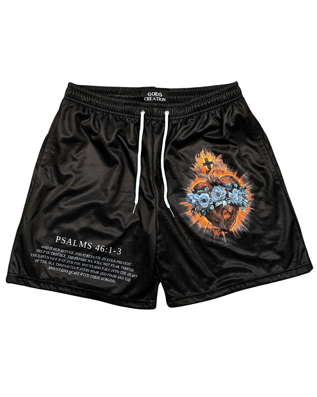 Heart Of Faith Shorts - Black - Gods Creation
