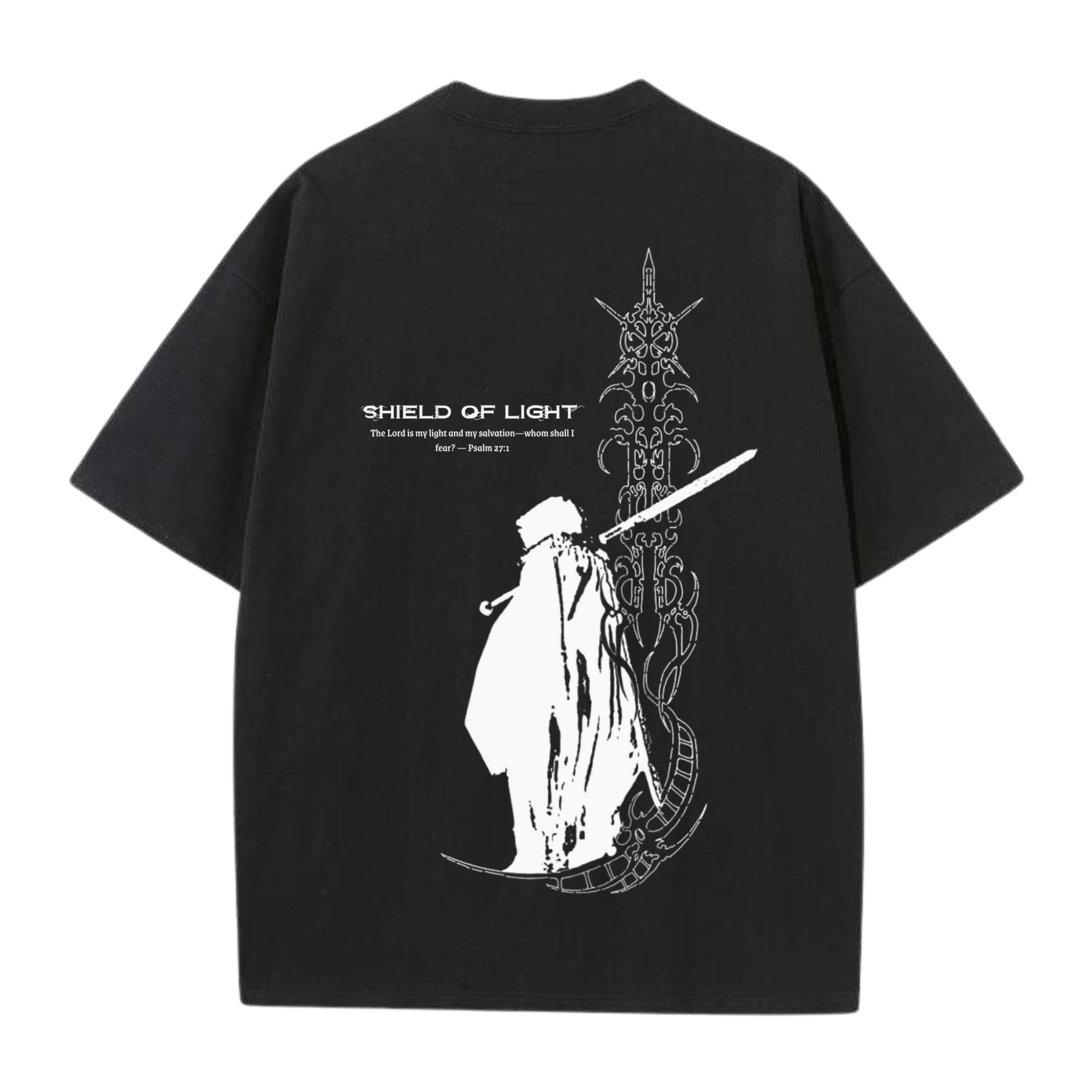 Shield Of Light Shirt - Black - Gods Creation