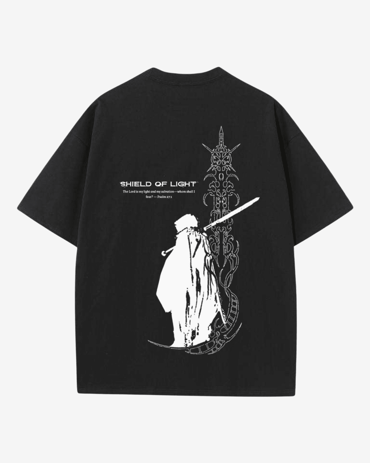 Shield Of Light Shirt - Black - Gods Creation
