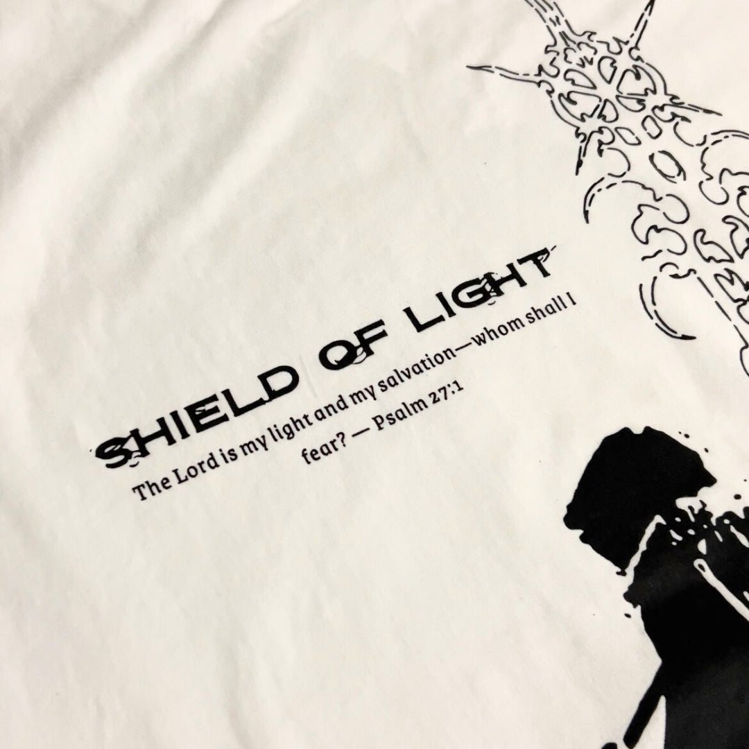 Shield Of Light Shirt - White - Gods Creation