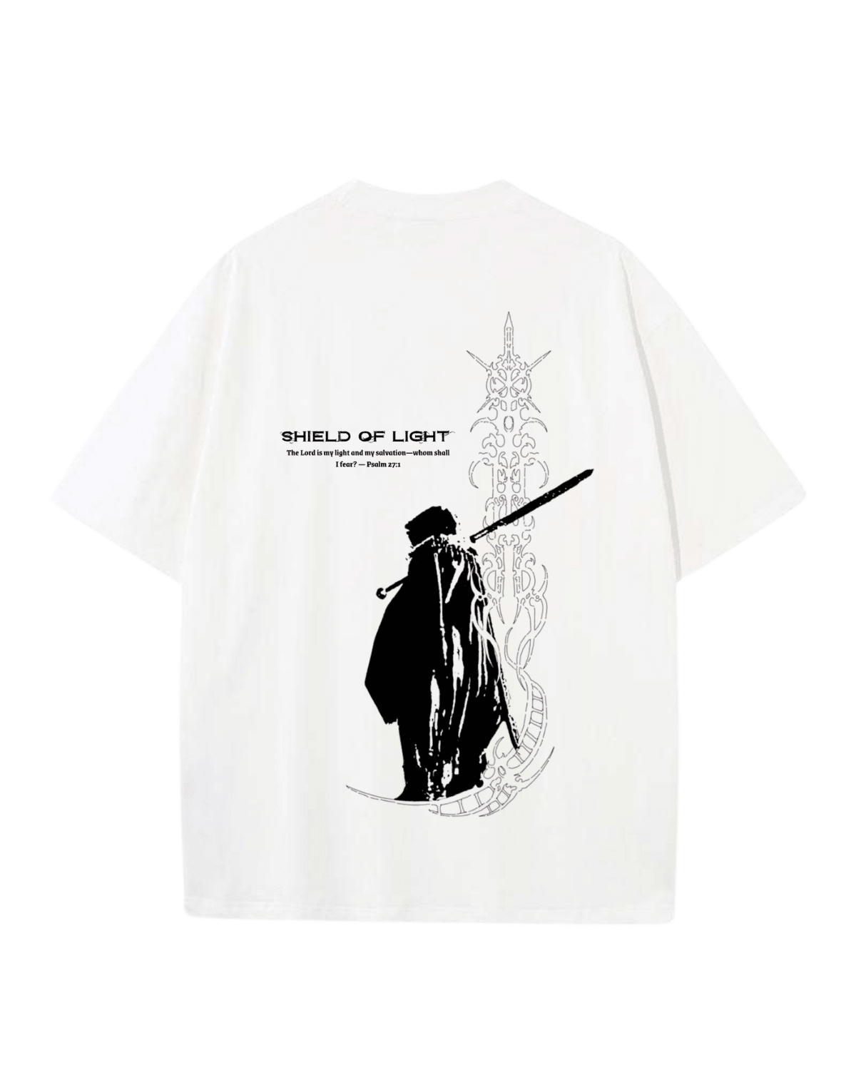 Shield Of Light Shirt - White - Gods Creation
