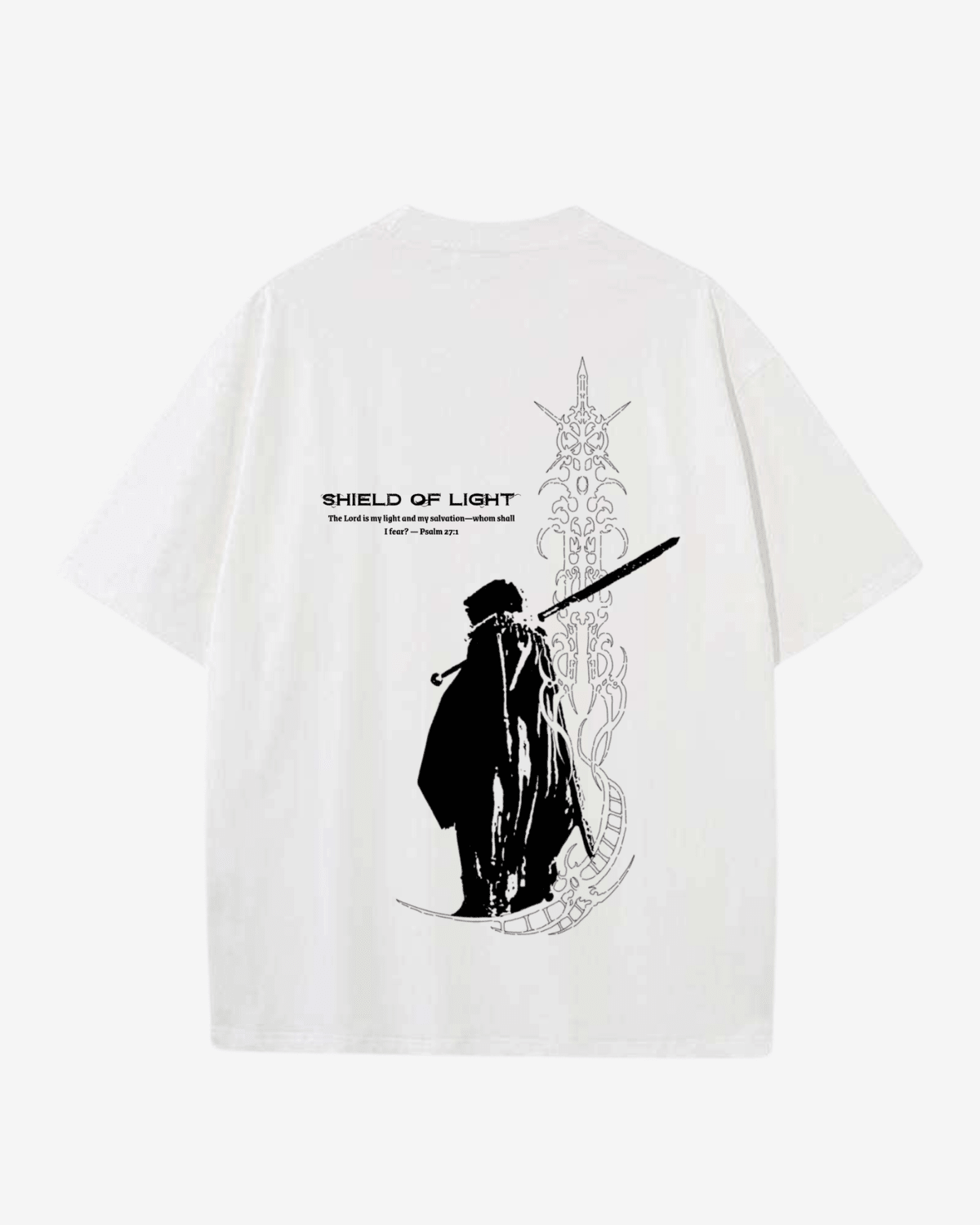 Shield Of Light Shirt - White - Gods Creation