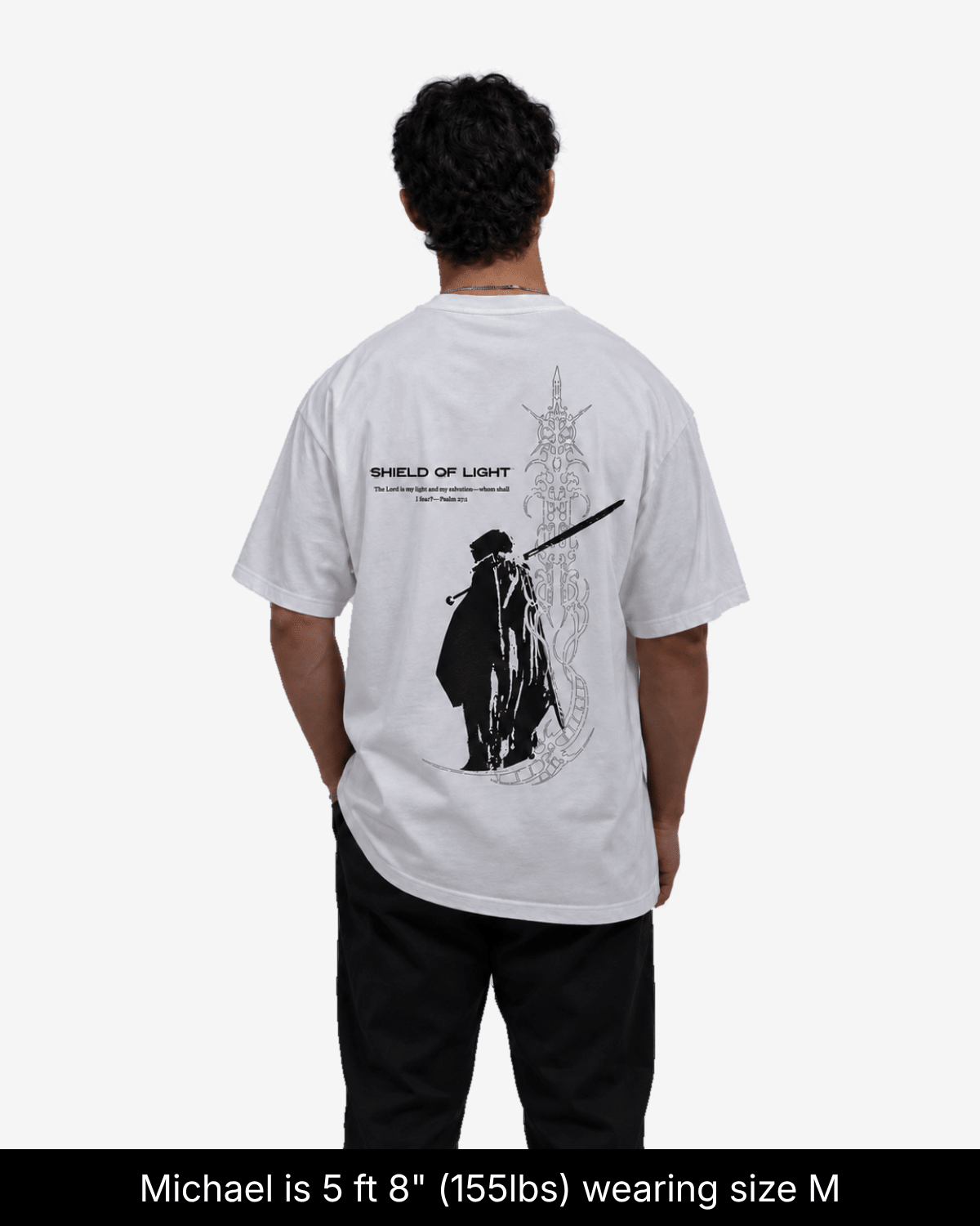 Shield Of Light Shirt - White - Gods Creation