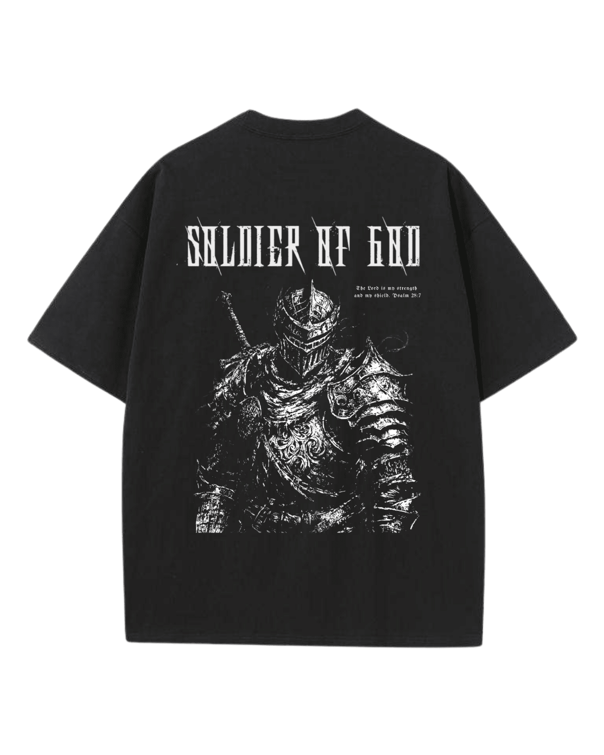 Soldier Of God Shirt V2 - Black - Gods Creation