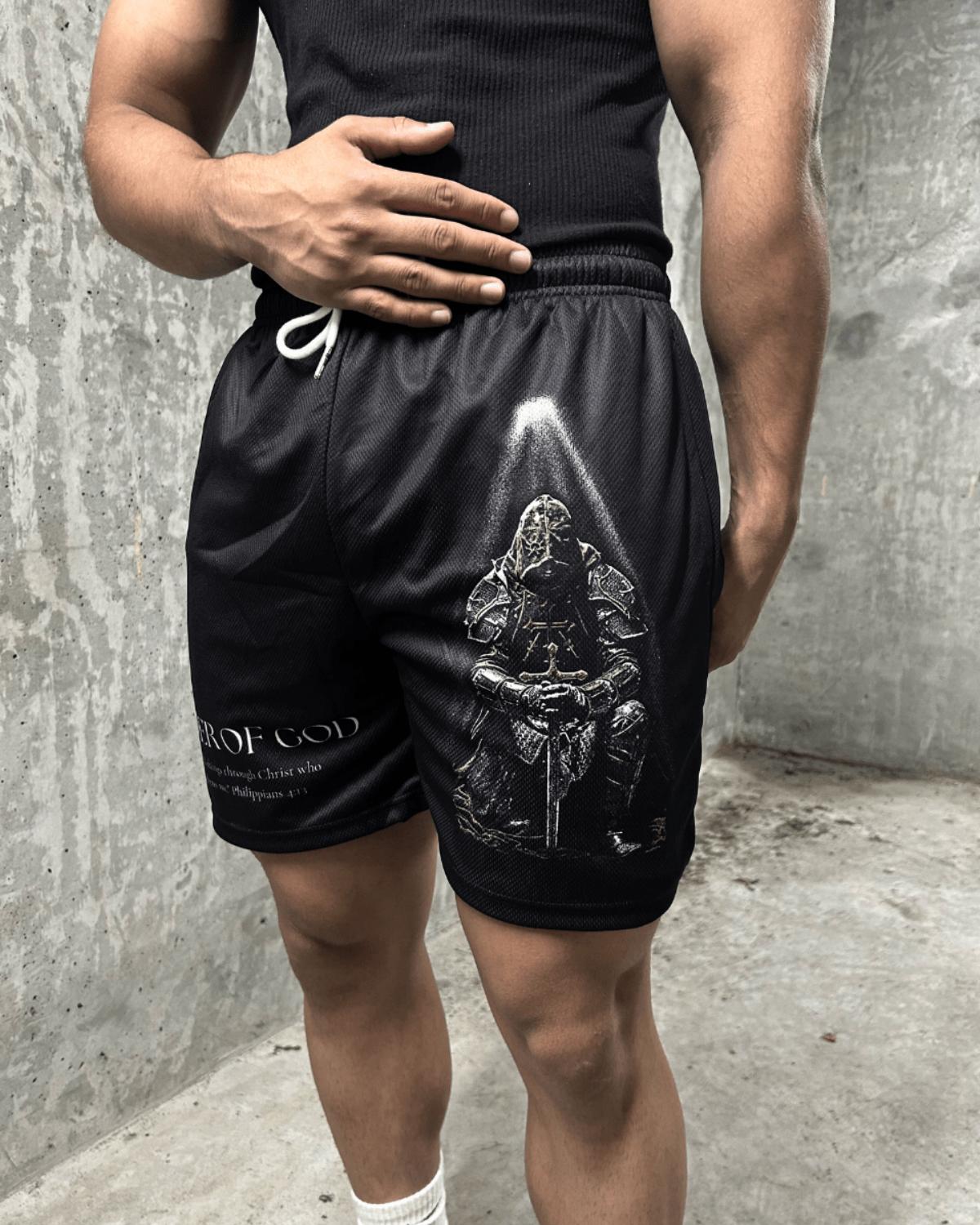 Soldier Of God Shorts - Black - Gods Creation