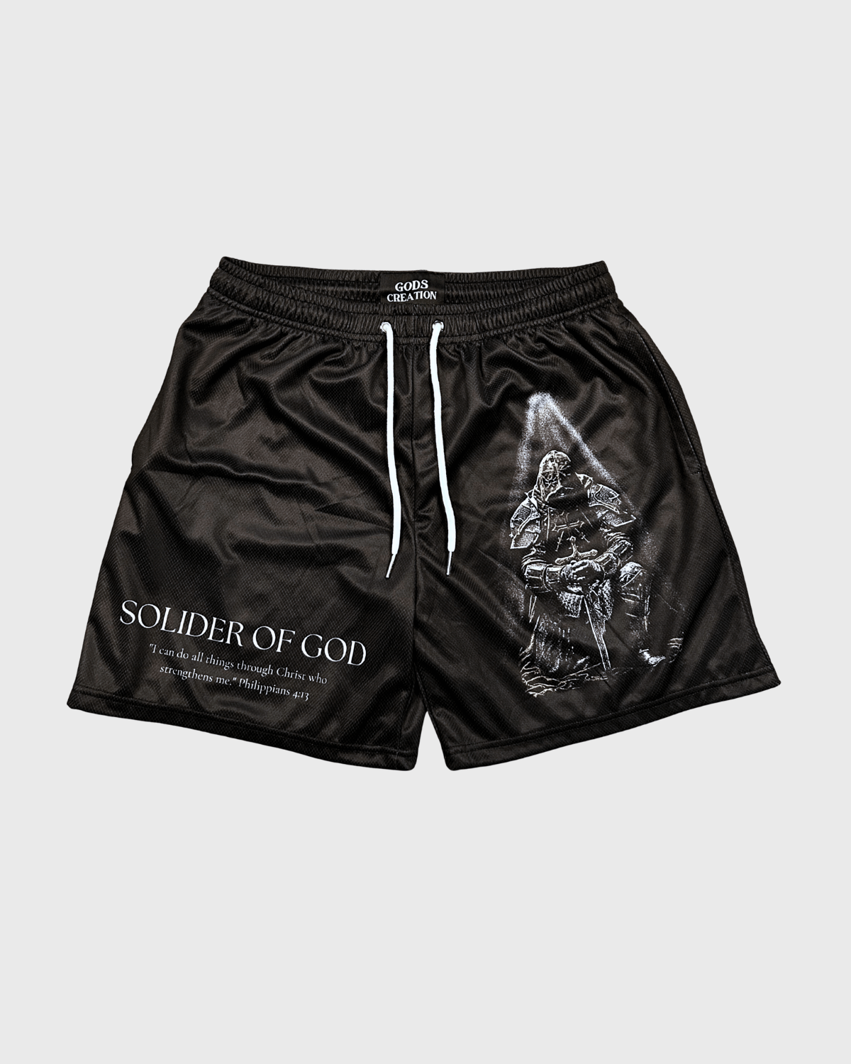Soldier Of God Shorts - Black