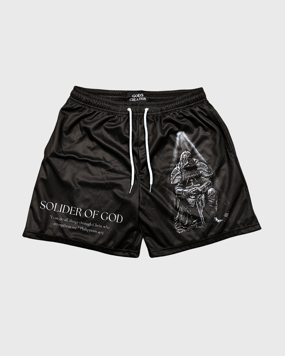 Soldier Of God Shorts - Black
