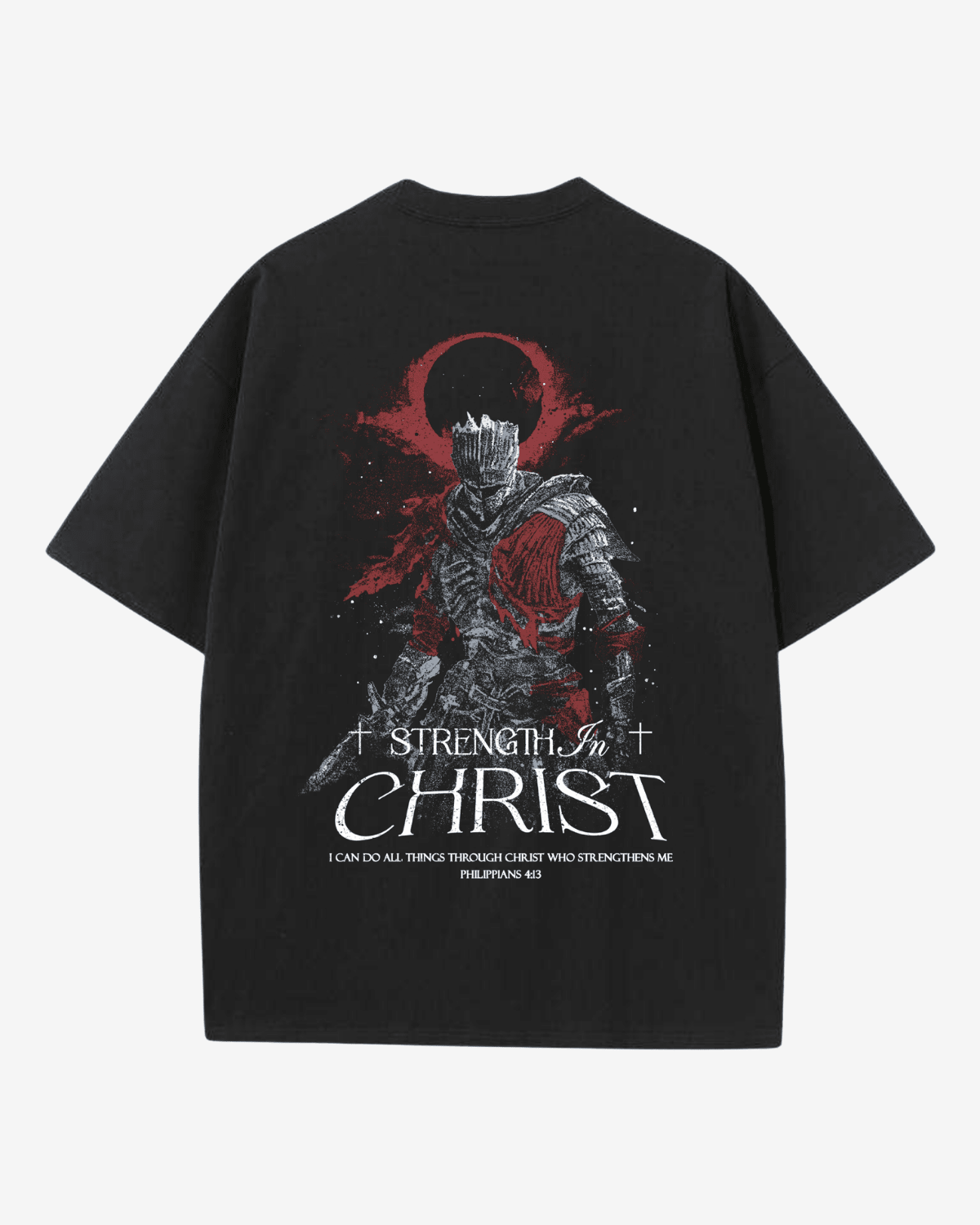 Strength In Christ Shirt - Black - Gods Creation