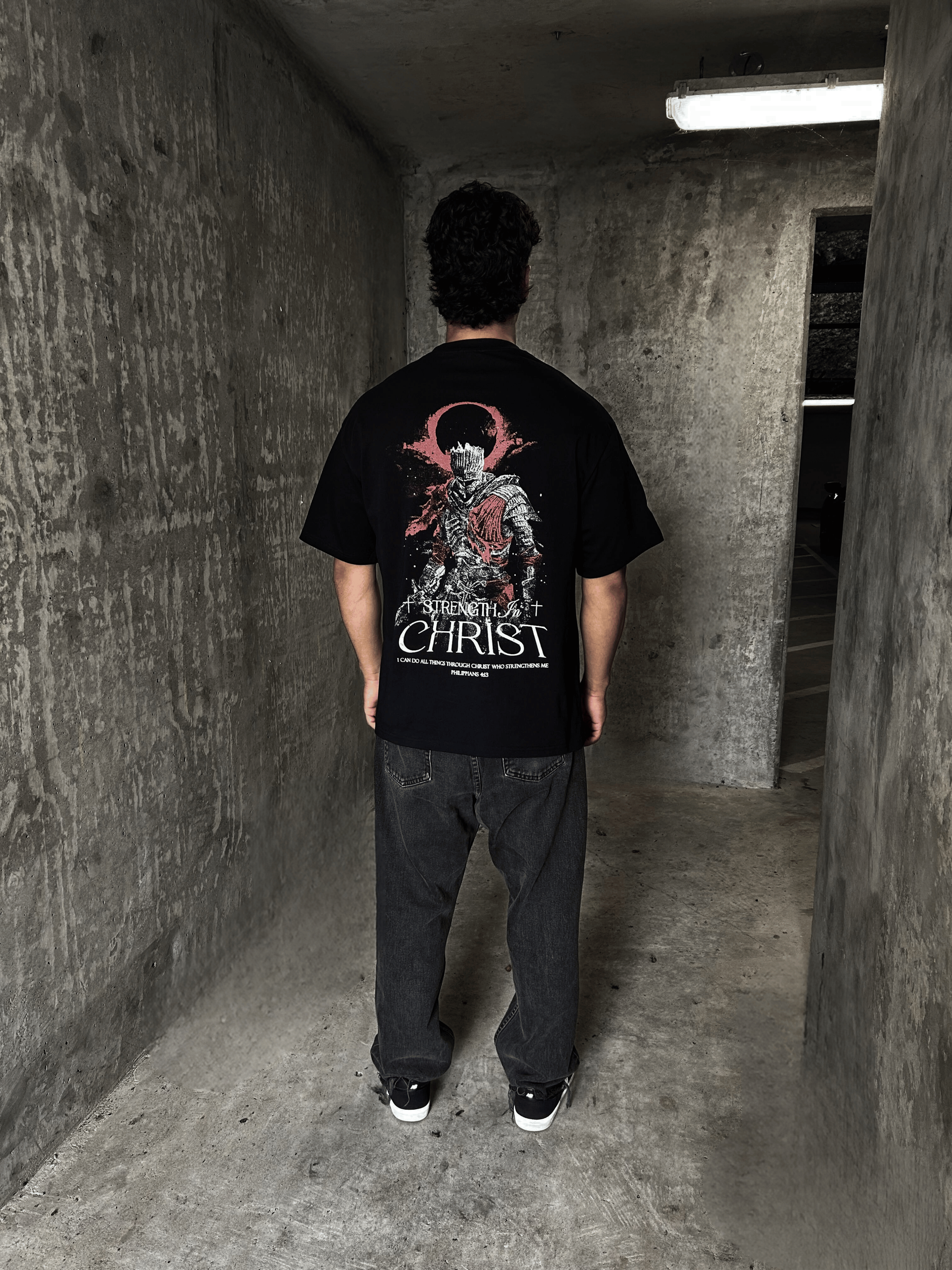 Strength In Christ Shirt - Black - Gods Creation