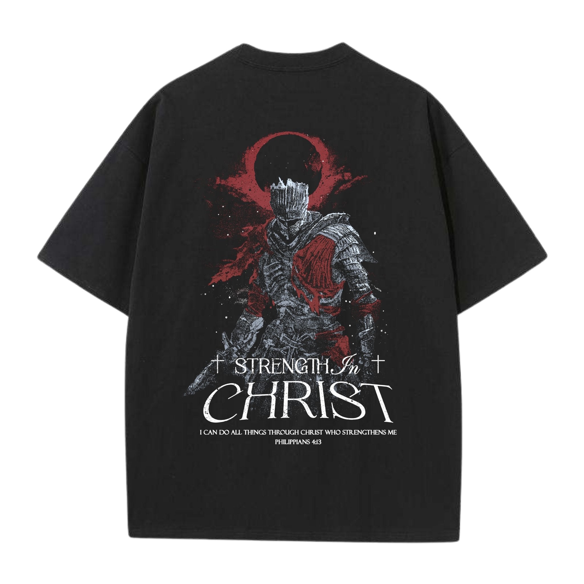 Strength In Christ Shirt - Black - Gods Creation