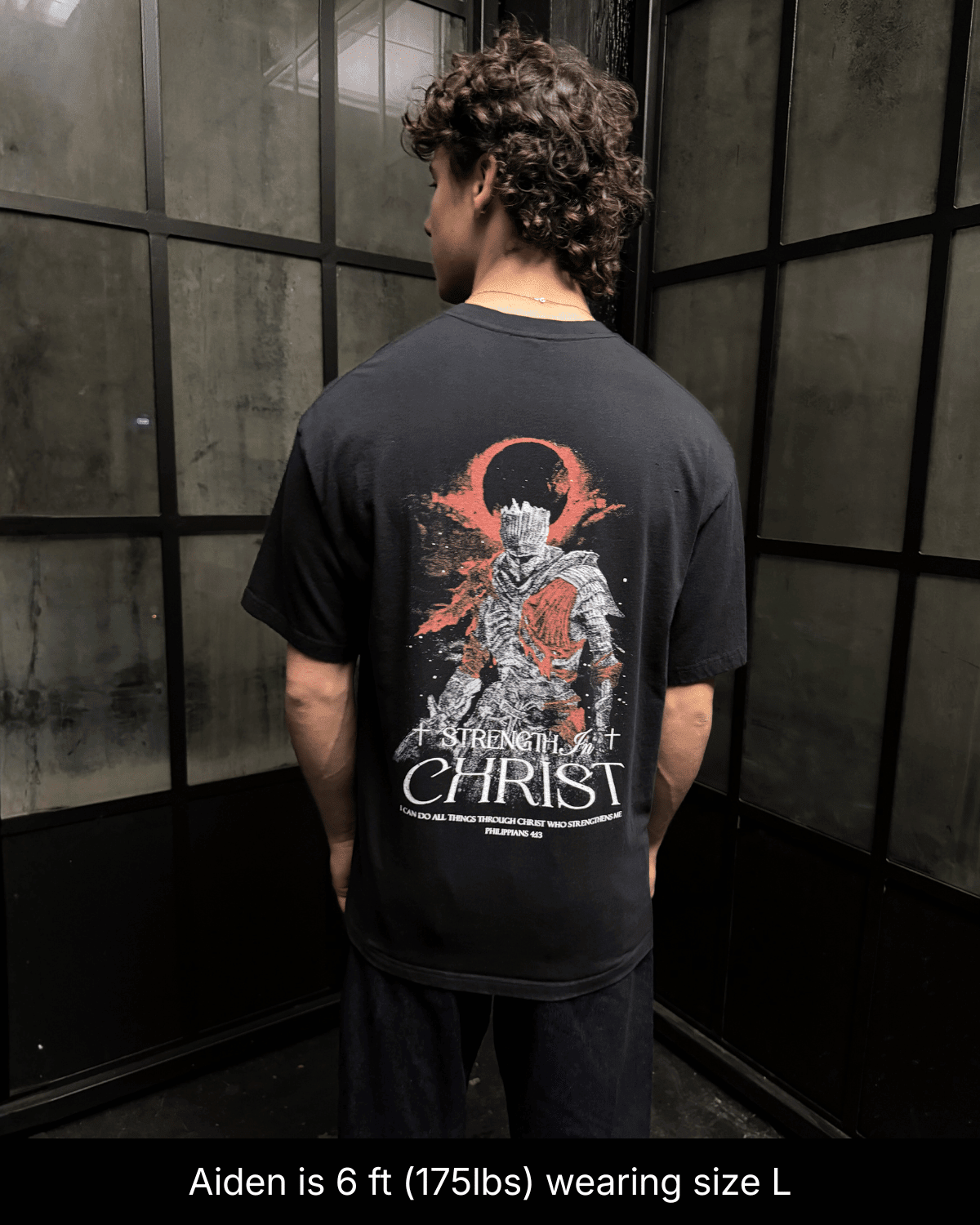 Strength In Christ Shirt - Black - Gods Creation