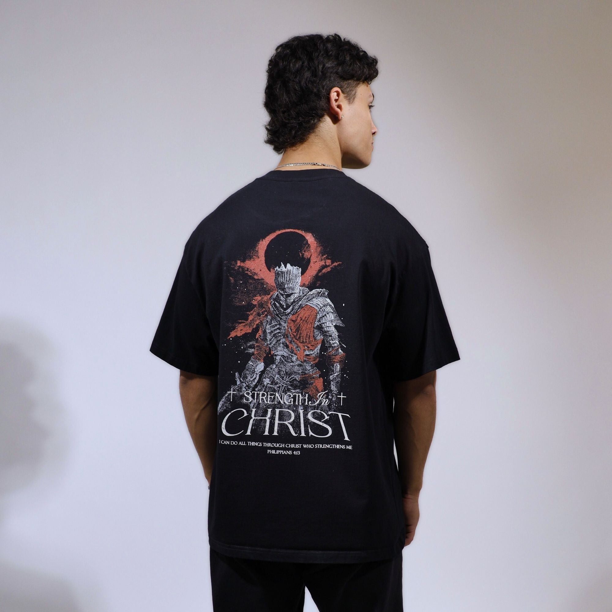 Strength In Christ Shirt - Black - Gods Creation